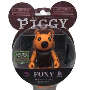 Phat MoJo Foxy Action Figure Piggy Series 1 New Bent Cardboard